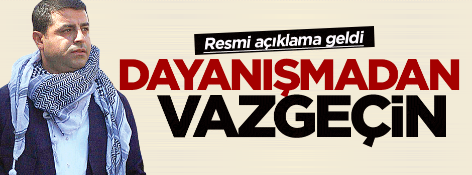 HDP'den resmi açıklama geldi