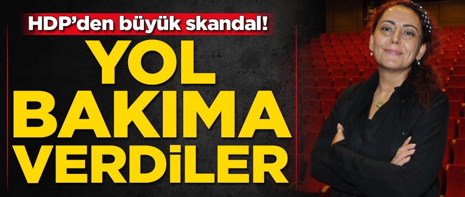 HDP'den skandal! Yol bakıma verdiler
