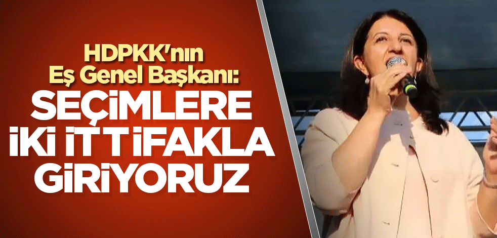 HDPKK'nın Eş Genel Başkanı: Seçimlere iki ittifakla giriyoruz