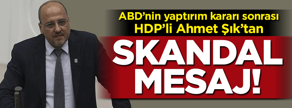 HDP'li Ahmet Şık'tan skandal açıklama