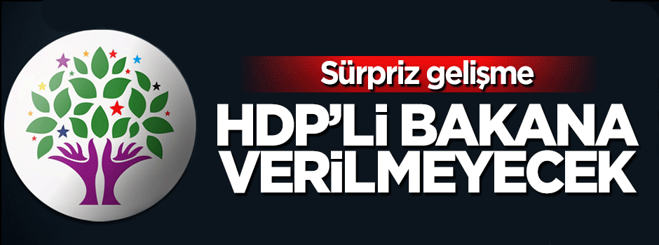 HDP'li bakan Ali Haydar Konca başmüzakereci olmayacak