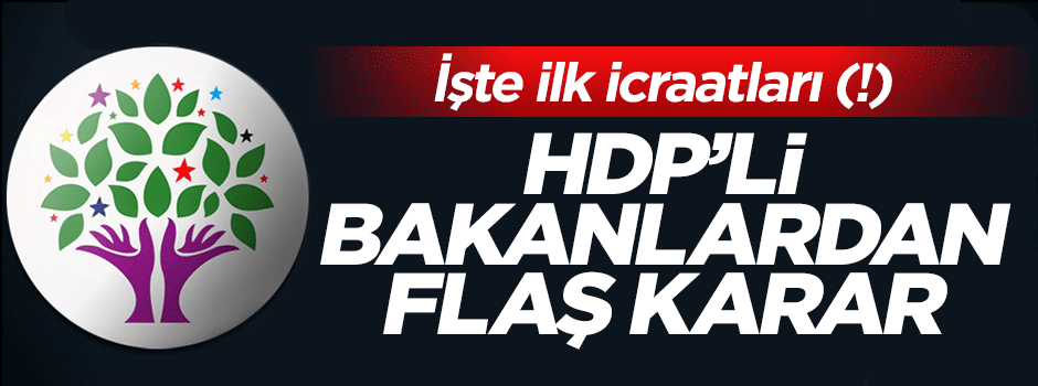 HDP'li bakanlarda tezkereye 'Hayır' kararı