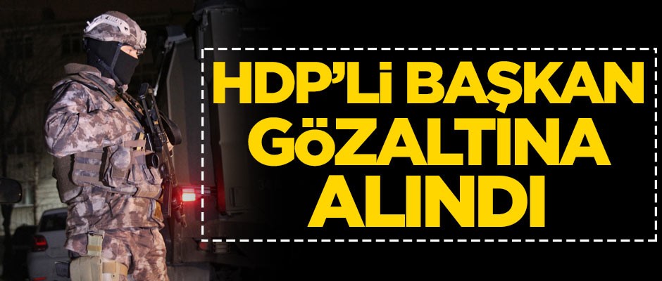 HDP'li başkan gözaltına alındı