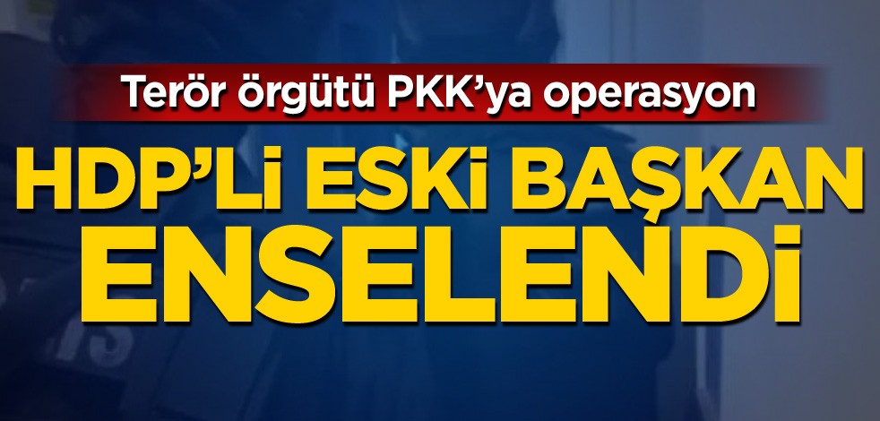 HDP'li eski başkan, PKK operasyonunda yakalandı