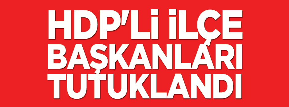 HDP'li ilçe başkanları tutuklandı