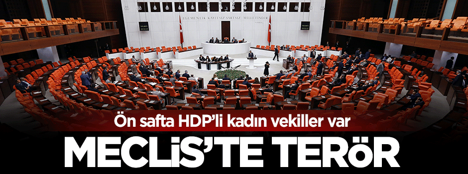 HDP'li kadın vekiller TBMM'de terör estirdi