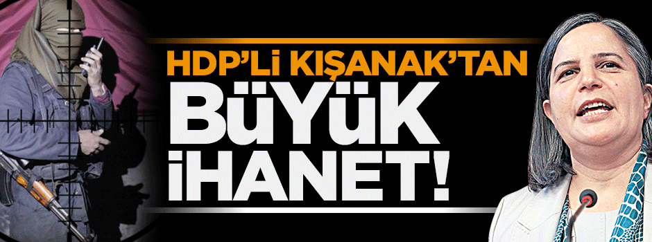 HDP'li Kışanak'tan büyük ihanet!