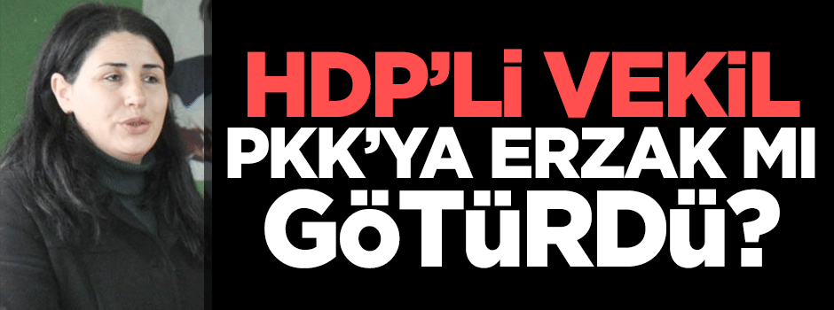 HDP'li milletvekili PKK'ya erzak mı götürdü?