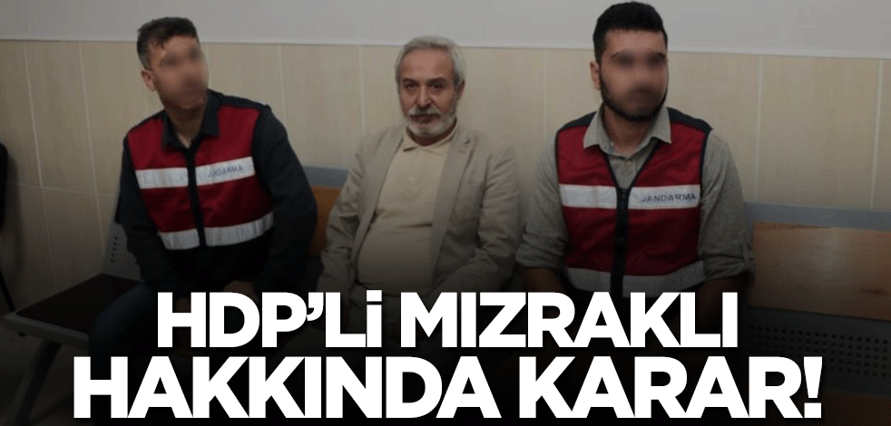 HDP'li Mızraklı'ya terör örgütü üyeliğinden hapis cezası!