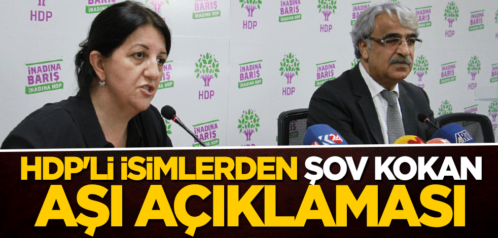HDP'li Pervin Buldan ve Mithat Sancar'dan şov kokan aşı açıklaması