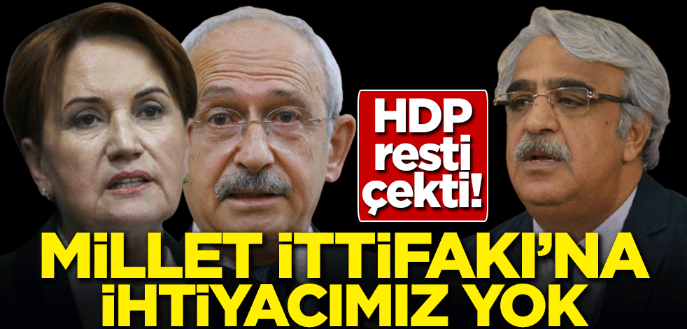 HDP'li Sancar resti çekti: Millet İttifakı'na ihtiyacımız yok