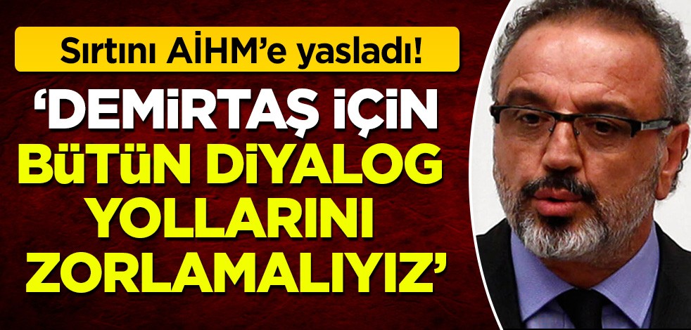 HDP'li Sırrı Sakık sırtını AİHM'e yasladı: 'Demirtaş için bütün diyalog yollarını zorlamalıyız'