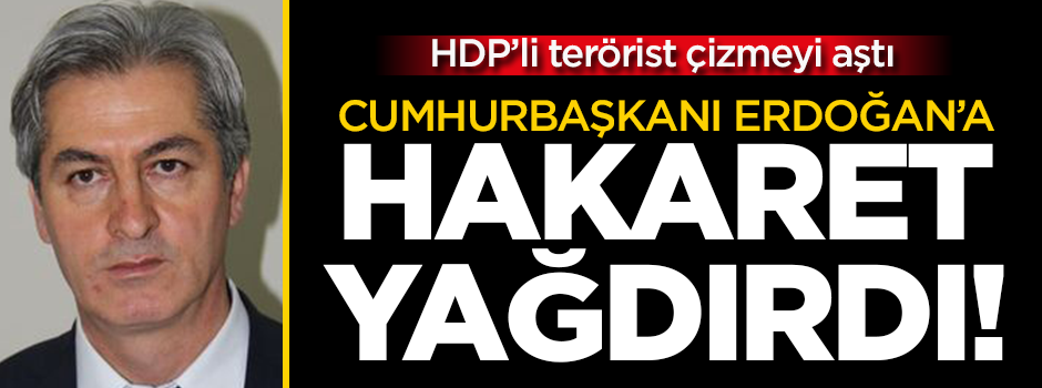 HDP'li terörist çizmeyi aştı! Erdoğan'a hakaret yağdırdı!