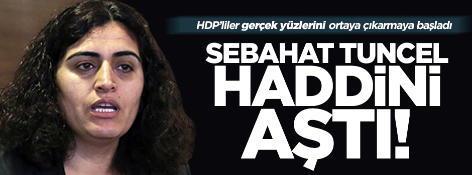 HDP'li Tuncel'den haddini aşan açıklama!
