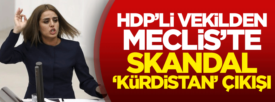 HDP'li vekilden Meclis'te skandal 'Kürdistan' çıkışı
