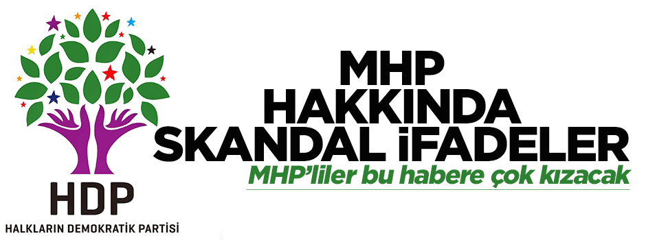 HDP'li vekilden MHP hakkında skandal ifadeler!
