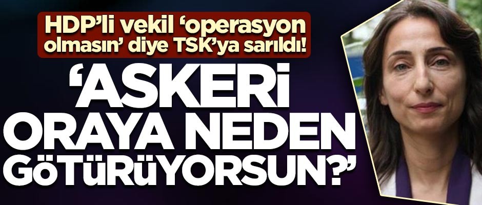 HDP'li vekilden operasyon açıklaması: Askeri oraya neden götürüyorsun