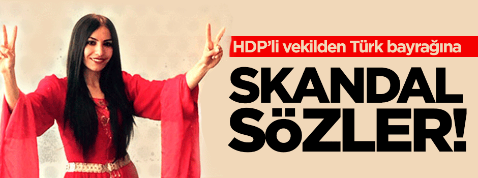 HDP'li vekilden Türk bayrağına skandal sözler