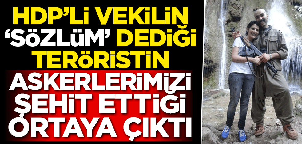 HDP'li vekilin 'Sözlüm' dediği teröristin askerlerimizi şehit ettiği ortaya çıktı