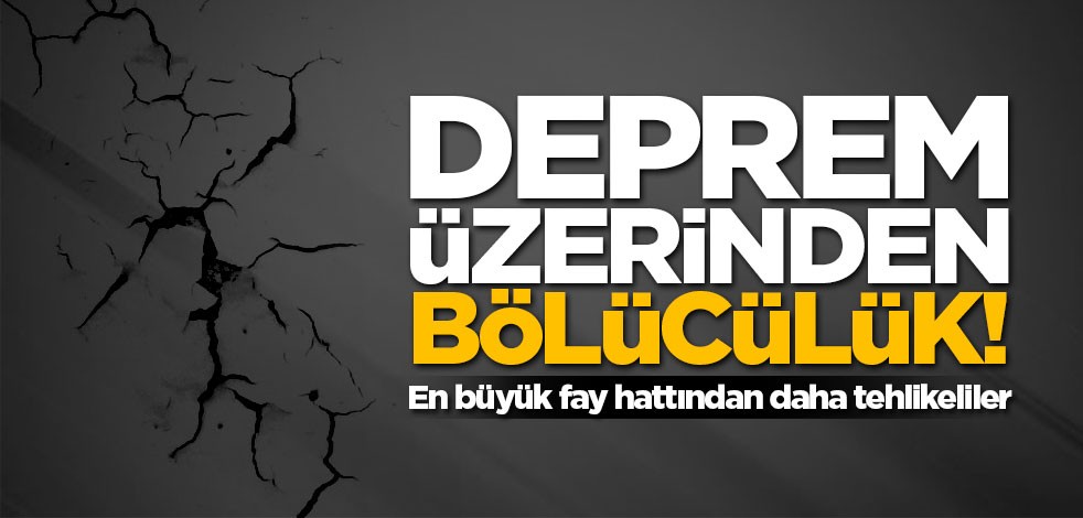 HDP'li vekiller deprem üzerinden bölücülük yapıyor!