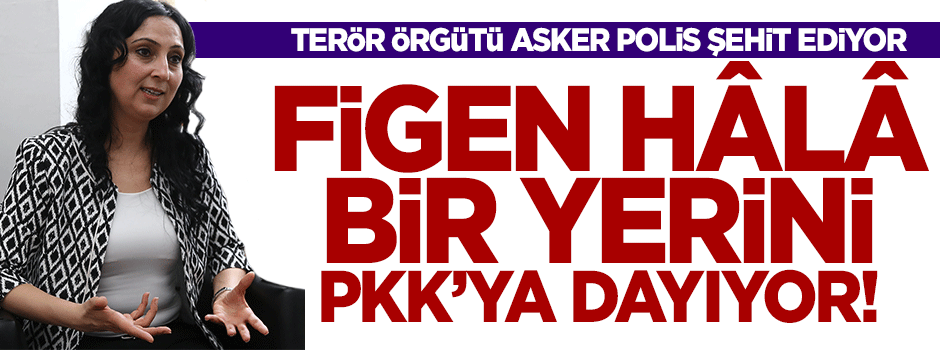 HDP'li Yüksekdağ sırtını hâlâ asker polis katili PKK'ya yaslıyor!