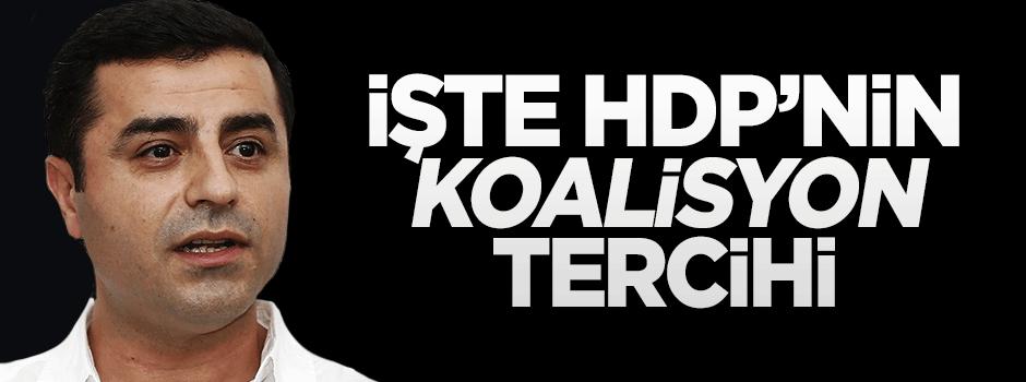 HDP'liler 'AK Parti ve CHP koalisyonu’ diyor
