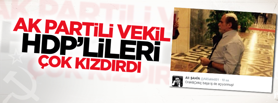 HDP'liler AK Partili Şahin'in esprisine kızdı!
