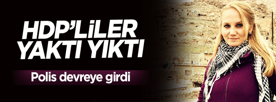 HDP'liler konteyner kenti yaktı!