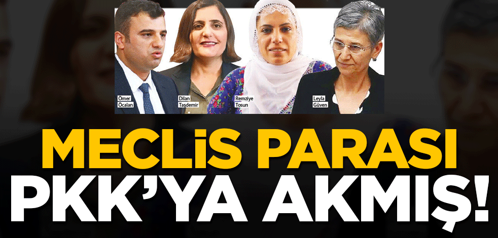 HDP'lilerden Meclis parasıyla PKK'ya pul!