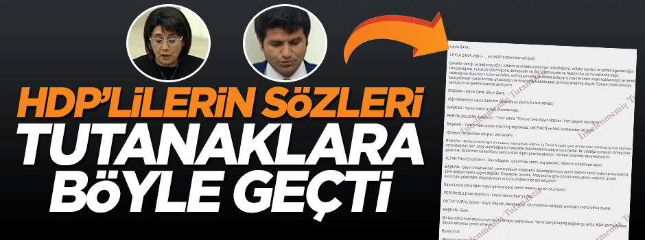 HDP'lilerin sözleri tutanaklara 'X' olarak geçti