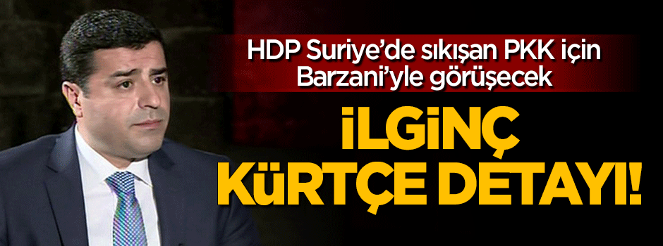 HDP'nin Barzani ziyaretinde ilginç 'Kürtçe' detayı