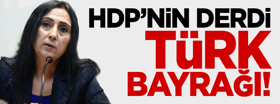 HDP'nin derdi Türk bayrağı!
