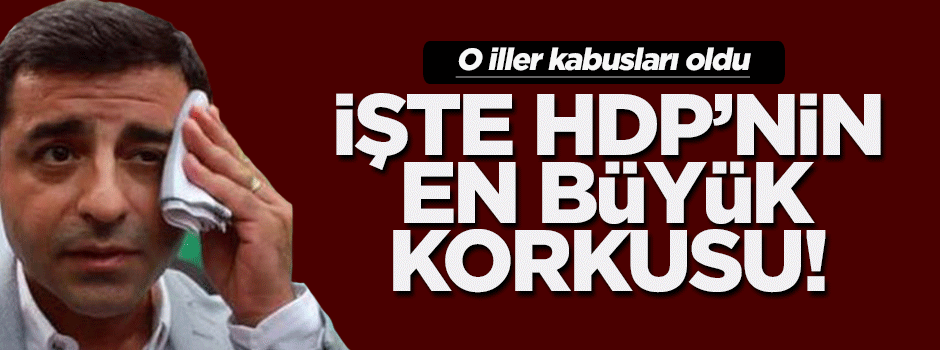 HDP'nin en büyük korkusu!