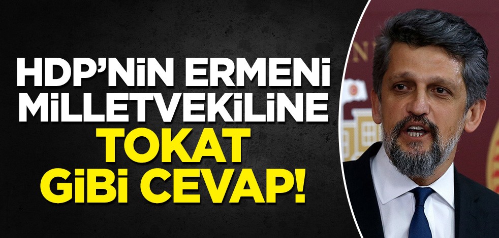 HDP'nin Ermeni milletvekiline tokat gibi cevap: Sizin de milletvekili olabileceğiniz daha özgür bir ülke var mı?