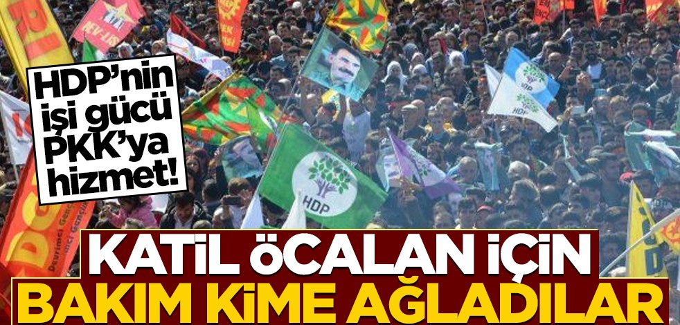 HDP'nin işi gücü PKK'ya hizmet! Öcalan için bakın kime ağladılar