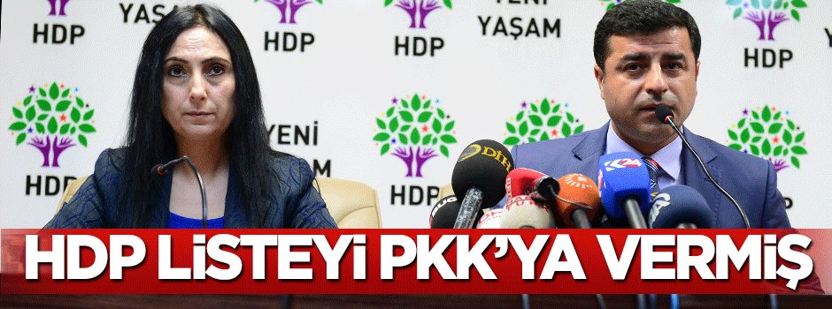 HDP'nin seçmen listelerini PKK'ya verdiği ortaya çıktı