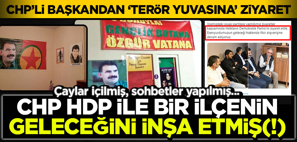 HDP'nin 'terör yuvası' ilçe binasına CHP'li Esenyurt Belediye Başkanından ziyaret