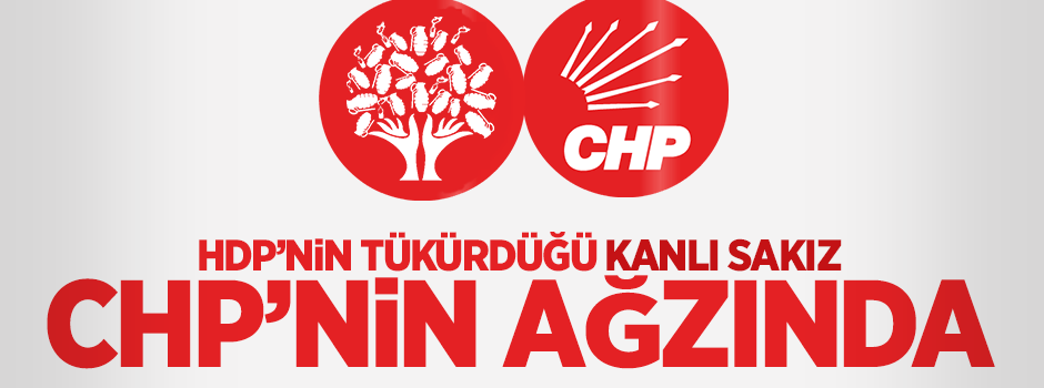 HDP’nin tükürdüğü kanlı sakız CHP’nin ağzında