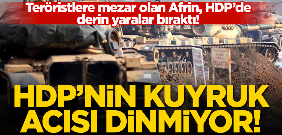 HDP'nin 'Zeytin Dalı Harekatı' acısı dinmiyor! Afrin'de öldürülen teröristlere ağladılar