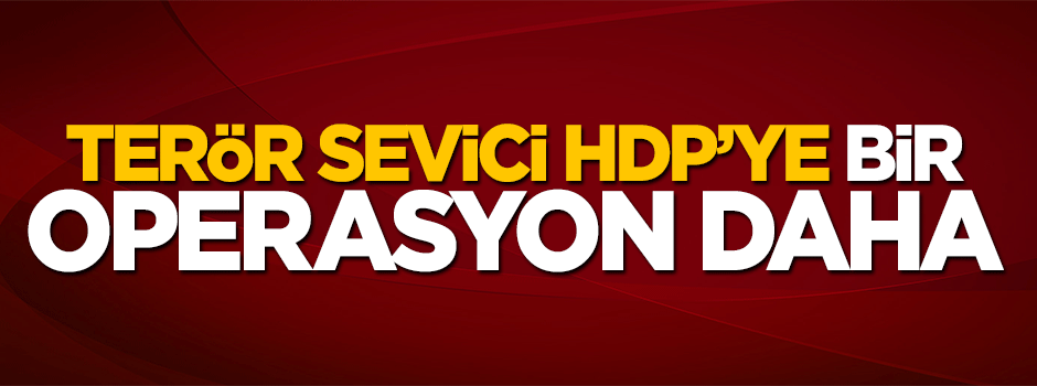 HDP'ye bir operasyon daha