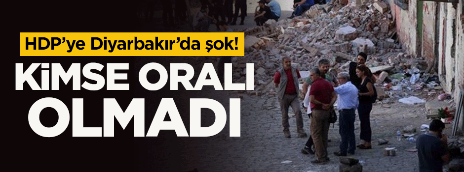 HDP'ye Diyarbakır'da şok!