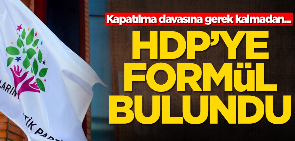 HDP'ye formül resmen bulundu