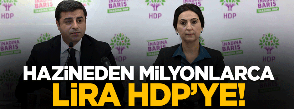 HDP'ye Hazine'den milyonlarca lira!