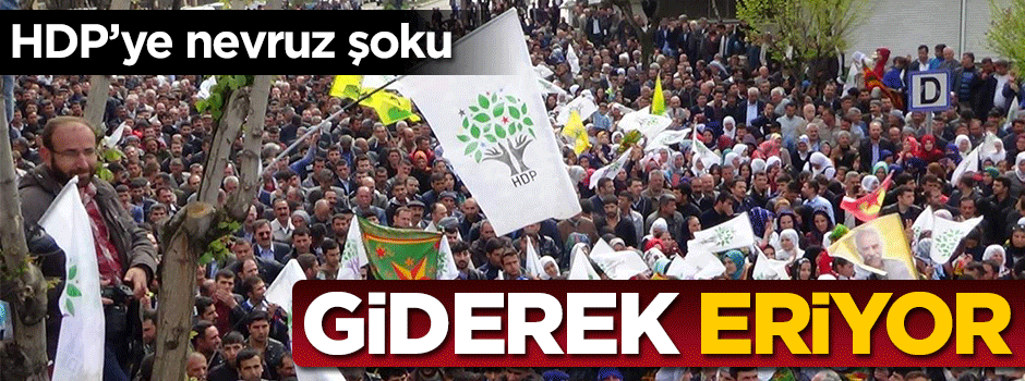 HDP'ye Nevruz şoku! Giderek eriyor