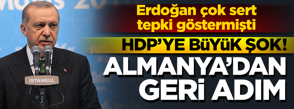 HDP'ye soğuk duş! Almanya'dan geri adım