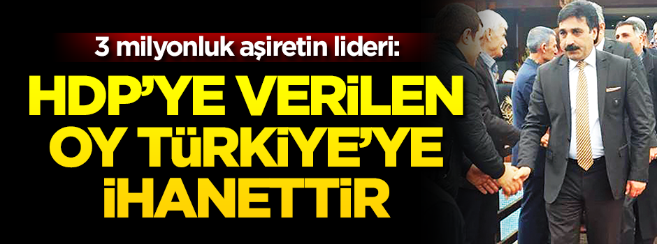 HDP’ye verilen oy Türkiye’nin geleceğini baltalar