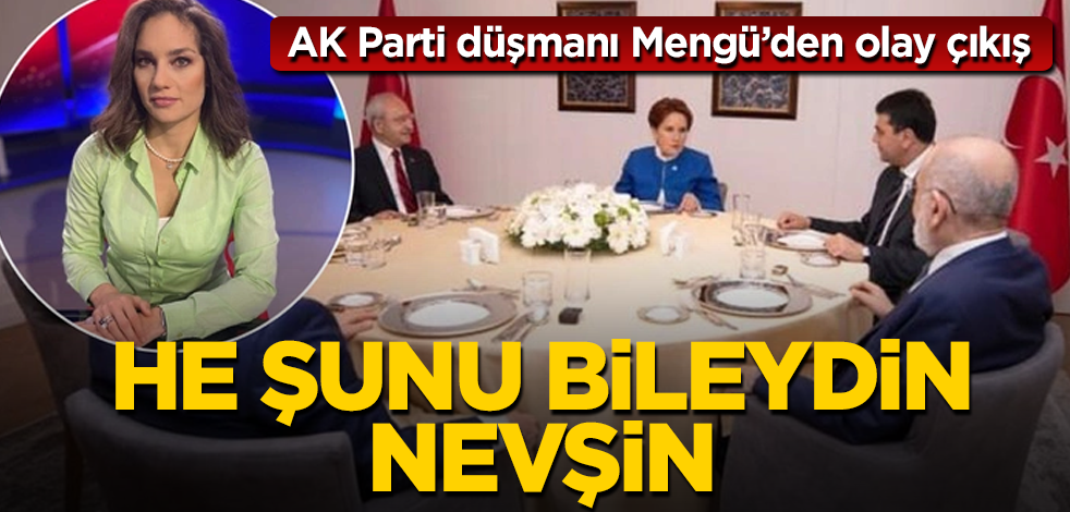 He şunu bileydin Nevşin! AK Parti düşmanı Mengü’den olay çıkış