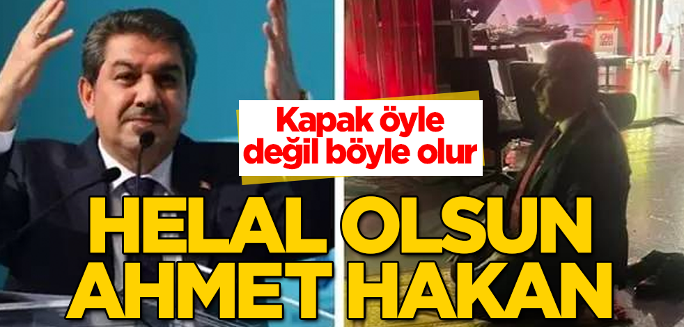 Helal olsun Ahmet Hakan! Kapak öyle değil böyle olur