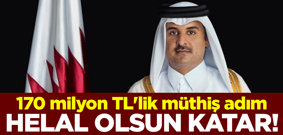 Helal olsun Katar! Filistin için 170 milyon TL'lik bağış