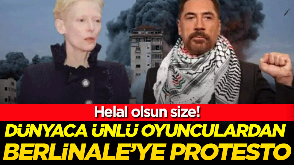 Helal olsun size: Dünyaca ünlü sanatçılardan Berlinale'ye protesto! 